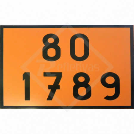 Placa Número ONU - 80 1789