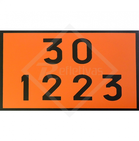 Placa N�mero ONU - 30 1223