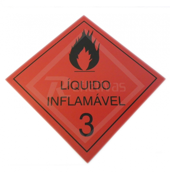 Placa Líquido Inflamável 3 Placa Líquido Inflamável 3