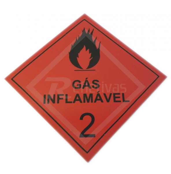 Placa G�s Inflam�vel 2