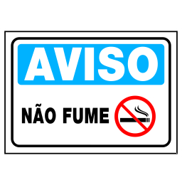 Placa Não Fume Código do Produto: REFAV-02