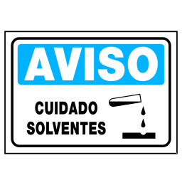 Placa Cuidado Solventes Código do Produto: REFAV-27
