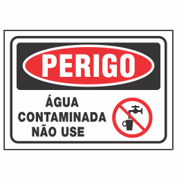 Placa Água Contaminada Não Use Código do Produto: REFPE-08
