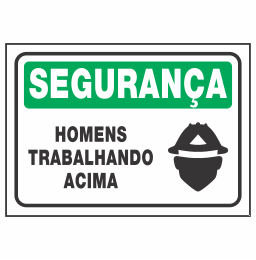 Placa Homens Trabalhando Acima Código do Produto: REFSE-10