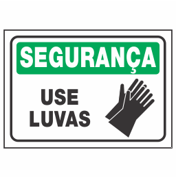 Placa Use Luvas Código do Produto: REFSE-14