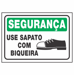 Placa Use Sapato com Biqueira Código do Produto: REFSE-17